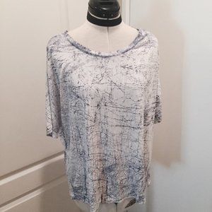 KENAR Boho Purple and White Tunic